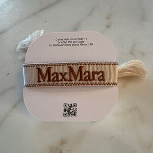 MaxMara Cream and Brown Bracelet
